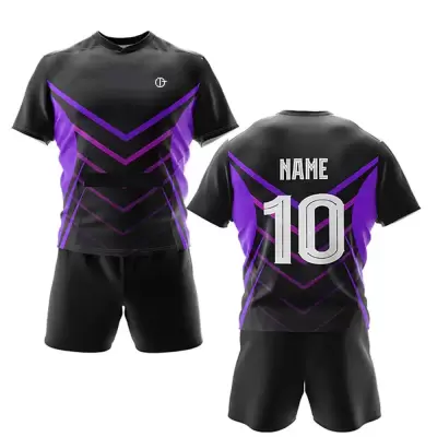Black & Purple Rugby Uniform